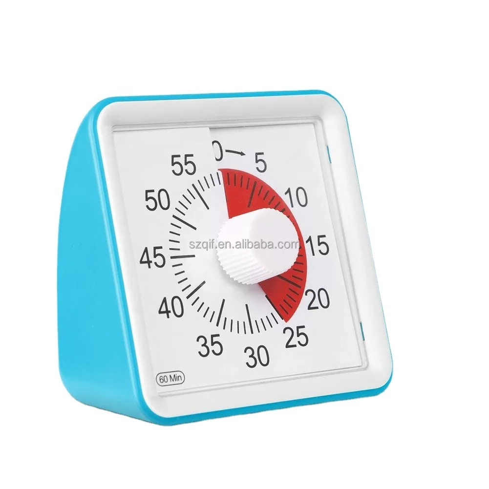 60-Minute Visual Timer Silent Study Timer for Kids and Adults Time Management Countdown Timer for Teaching