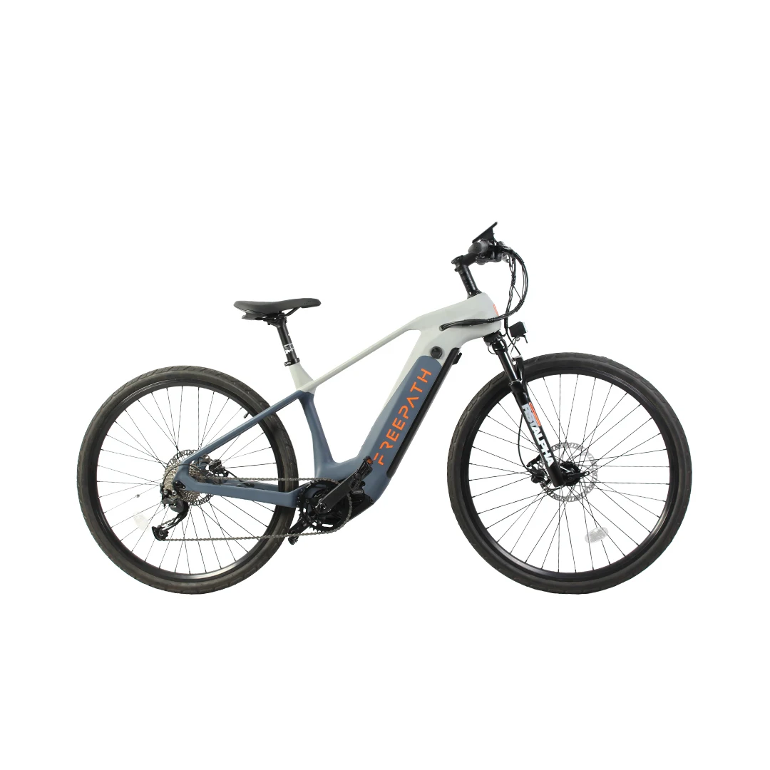 Carbon fiber 500w to 1000w Bafang mid drive motor electric bike mountain electric bicycle with hidden battery