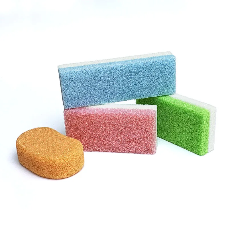 Wholesale Customized OEM Foot Care Tool Colorful PU Foam Glass Pumice Sponges Pumice Stone