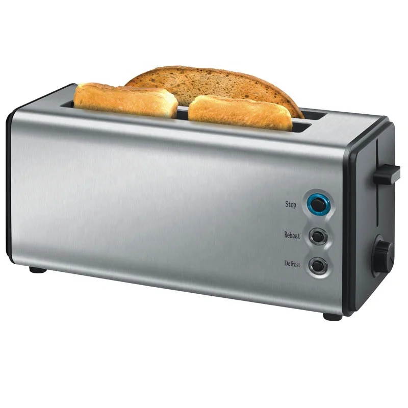 2 Slice Retro Toaster stainless steel digital toaster with bagel cancel defrost automatic bread toaster