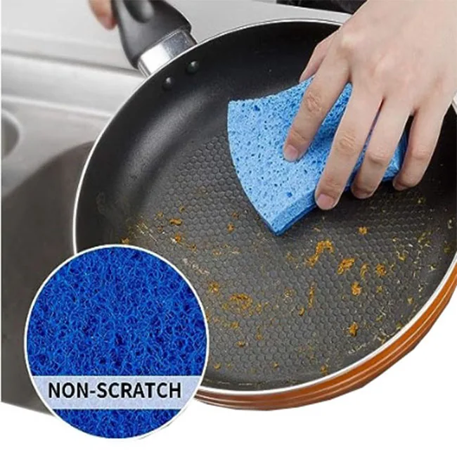 Multicolor Eco Friendly  Compressed Cellulose Magic Kitchen Dish Washing Limpieza Cleaning Sponge Cloth Supplies
