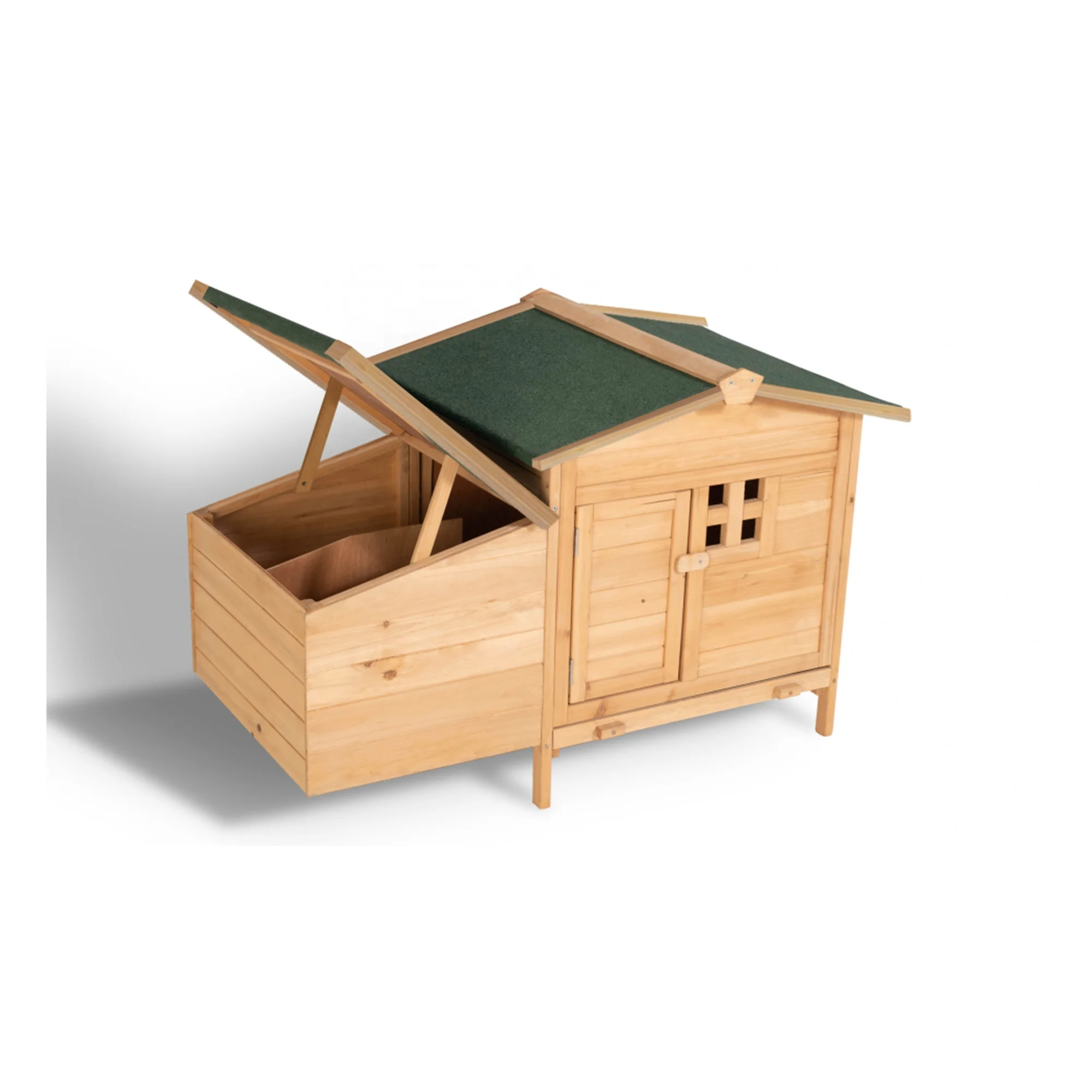 XPT007 Wooden Pet Cages Chicken Coop NATURAL color for outdoor farm house chicken run