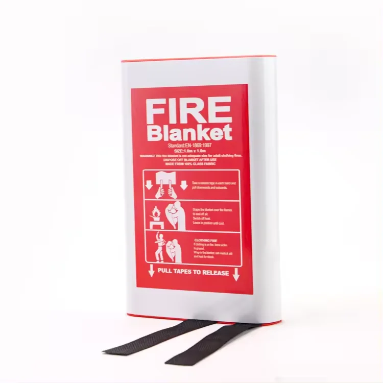 OEM Free Sample fire blanket different size 100% fibreglass fire blanket for car and kitchen use