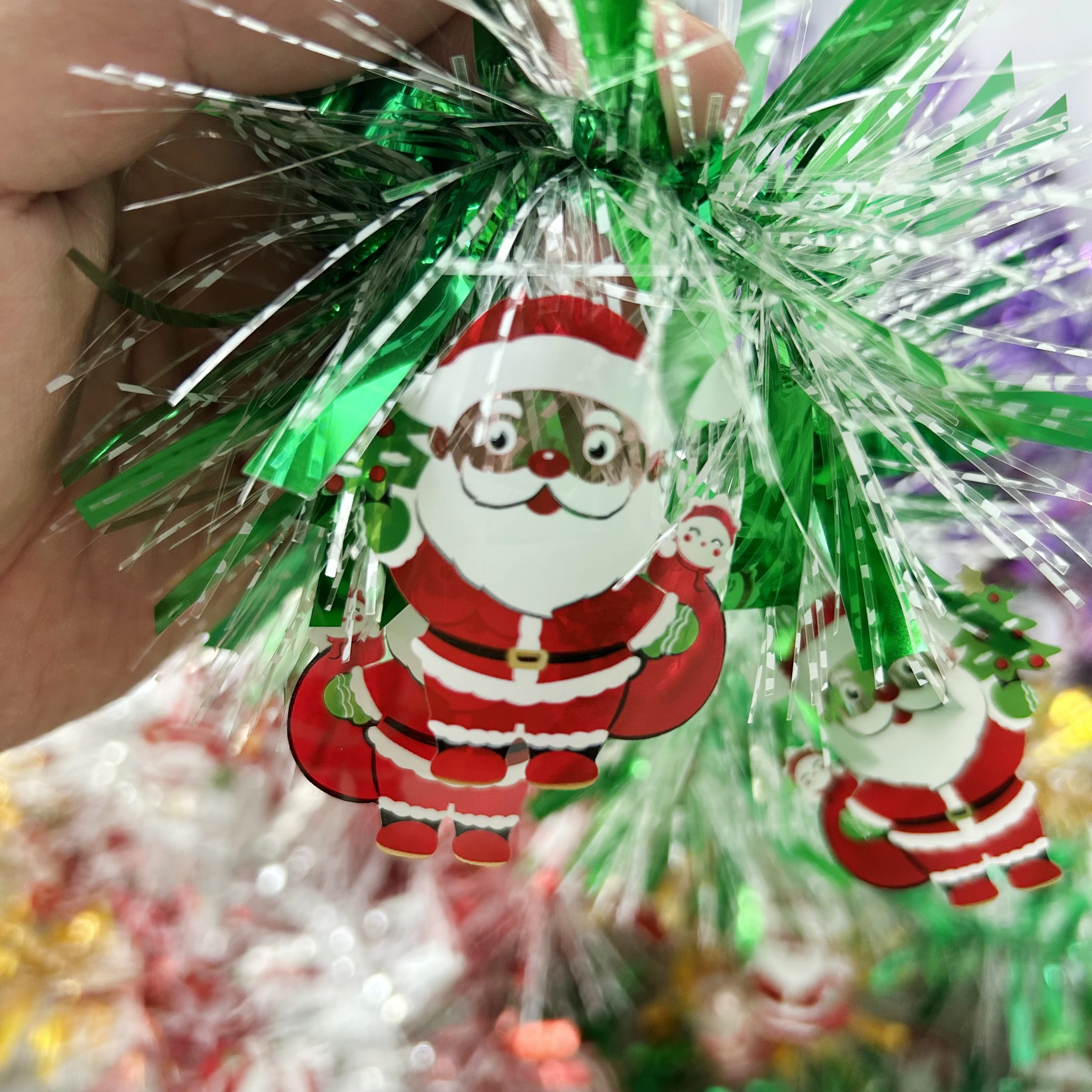 Christmas Party Xmas Tree Ornaments Garland Decorations Color Bar For Outdoor Shop