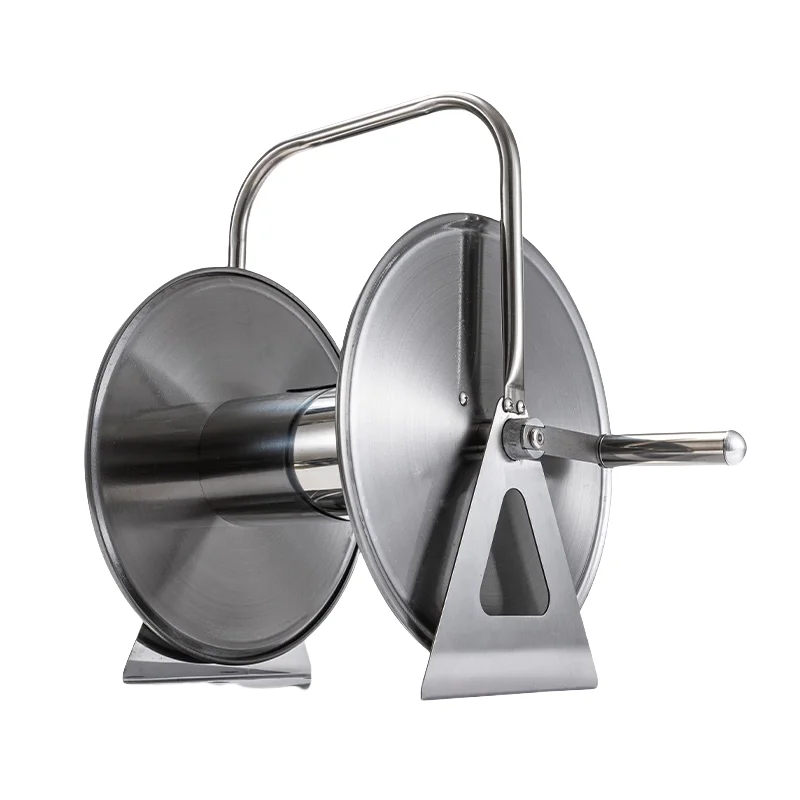 Professional Metal 40m Retractable Hose Pipe Reel Garden Hose Reel Cart For Water Hose