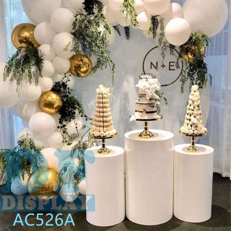 Plinth Stand Plinths Display Wedding Round White Display Plinths Pillar For Wedding Party Decoration Pedestal Round Cylinder