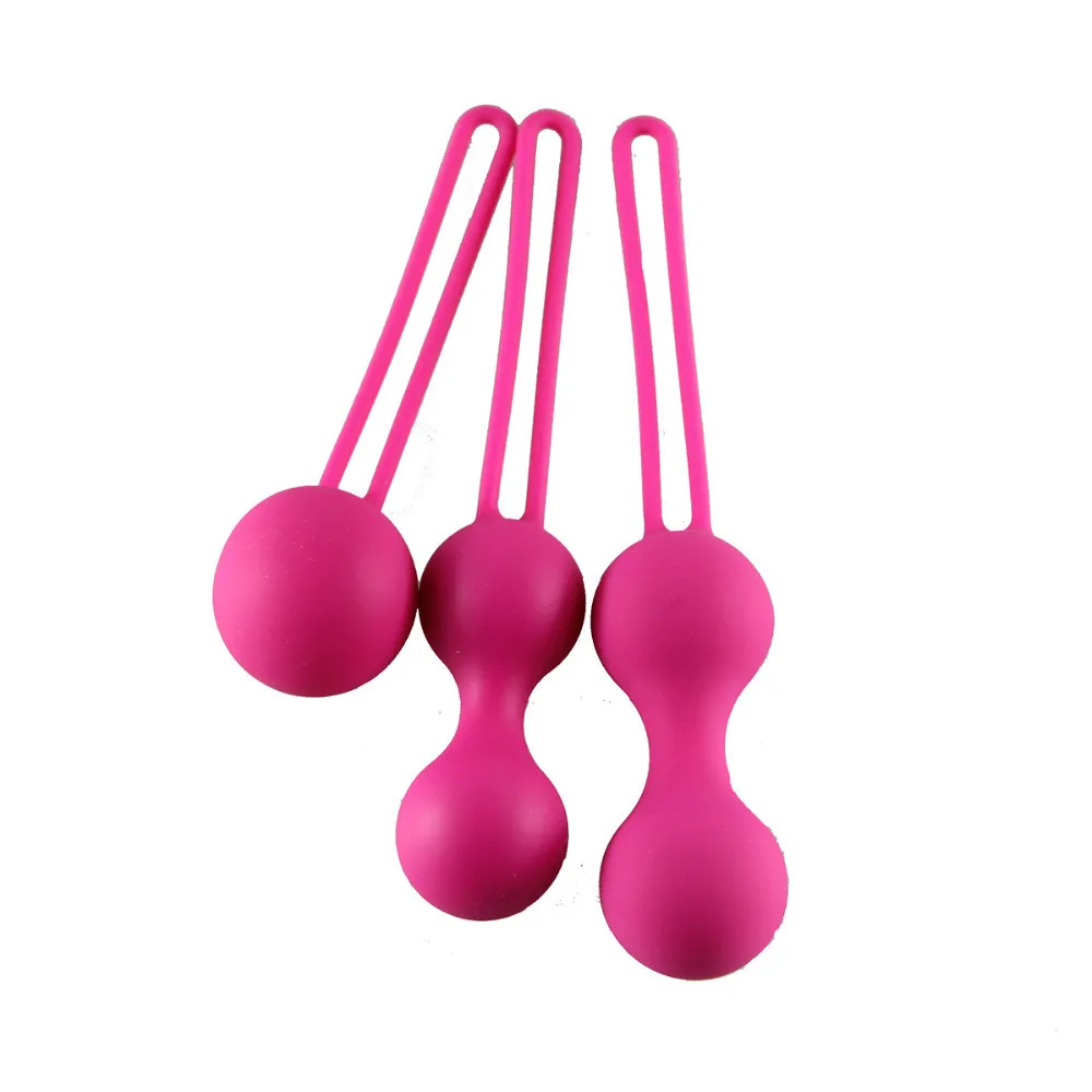 3-IN-1 Silicone Vagina Adult Sex Toys Kegel Balls Set XE210