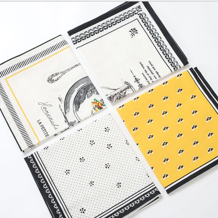 Кухонные хлопковые салфетки с принтом, салфетки для стола, обеденные салфетки, салфетки из ткани