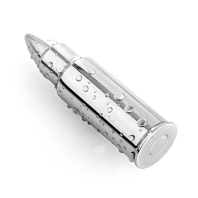 New Product Bullet Whiskey Stones Set Whisky Ice Stone Stainless Steel Whiskey Stones with Box