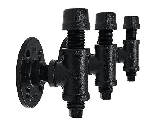 American industrial cast iron hook rack pipe fitting for toilet