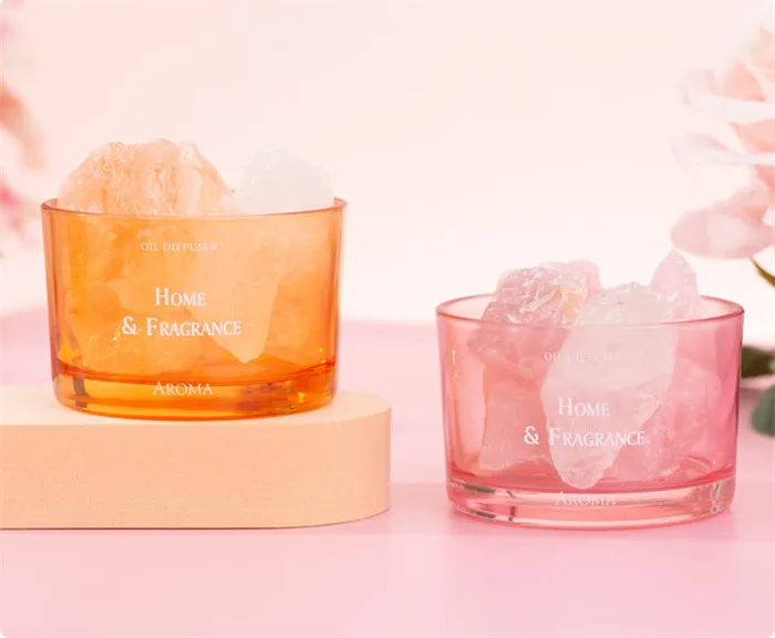 Home Art Ornament Decor Perfume Fragrance Crystal Mineral Salt Stone Rock Aromatherapy Room Hotel Aroma Diffuser & Essential Oil