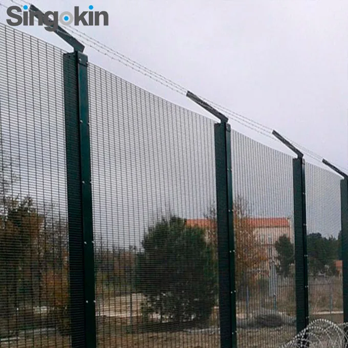 Africa market 8ft 3m high strength 358 welded anti climb fence wire mesh fencing price per meter