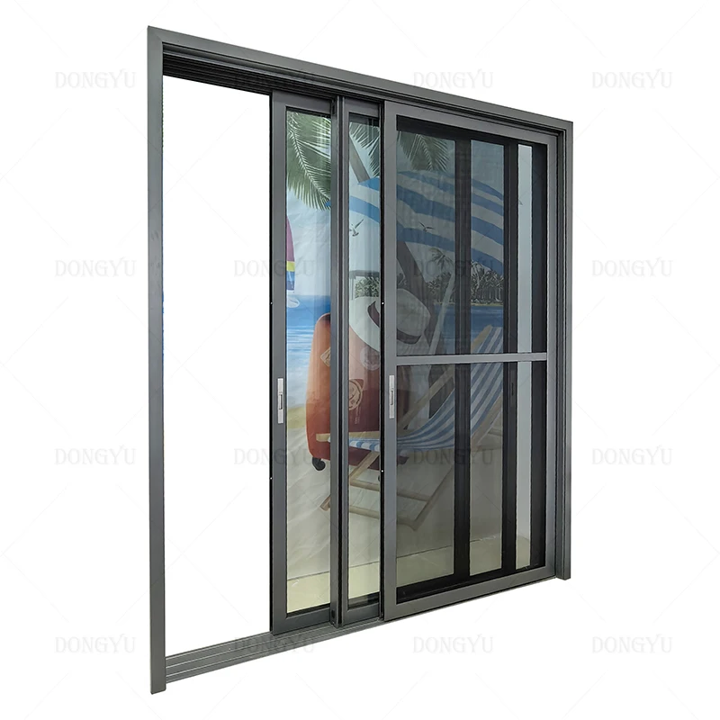 Wellington High Quality Glass Aluminum Lift Sliding Door AS2047 Standard thermal break triple glazed aluminum casement windows