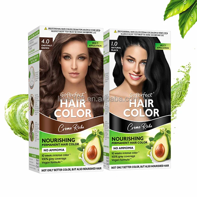 Hair Color Cream Organic Hair Color Dye Wholesale Hair Color ODM Factory Supplying Natural with Avocado Oil Female 3 Years