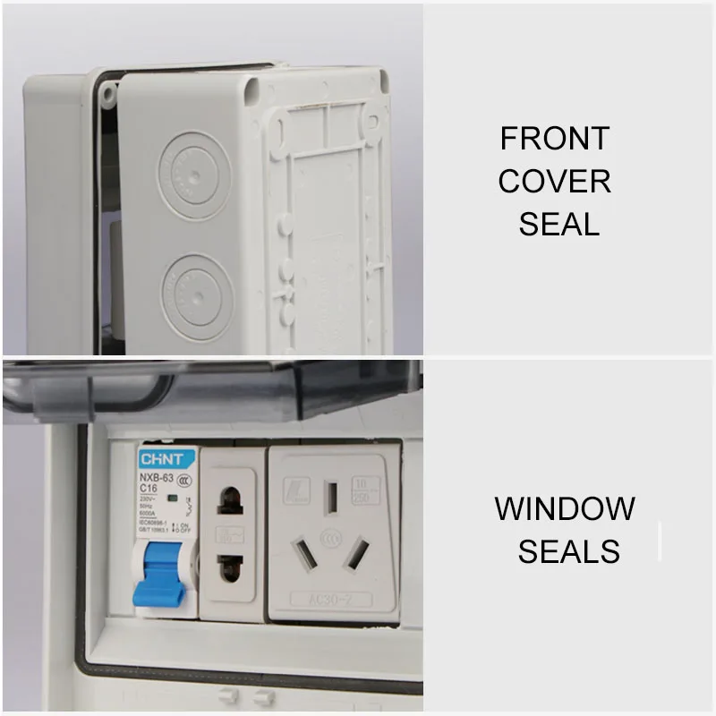 HT circuit box waterproof switch box outdoor plastic rainproof 8-bit circuit breaker switch distribution box