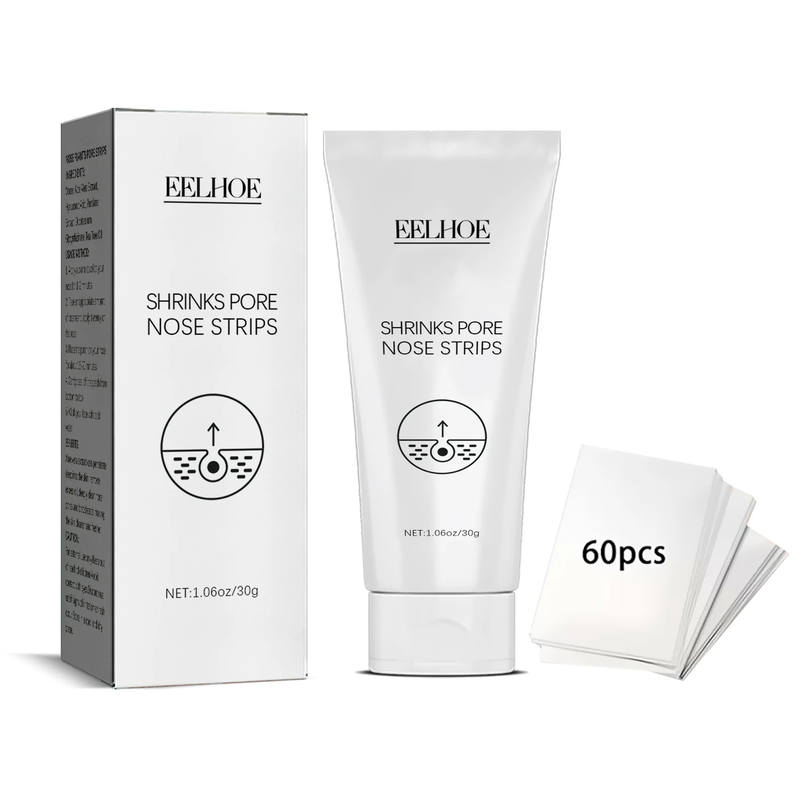 EELHOE OEM&ODM Nose Pore Strips Nourishing Nose Strips Blackhead Organic Blackhead Nose Strips