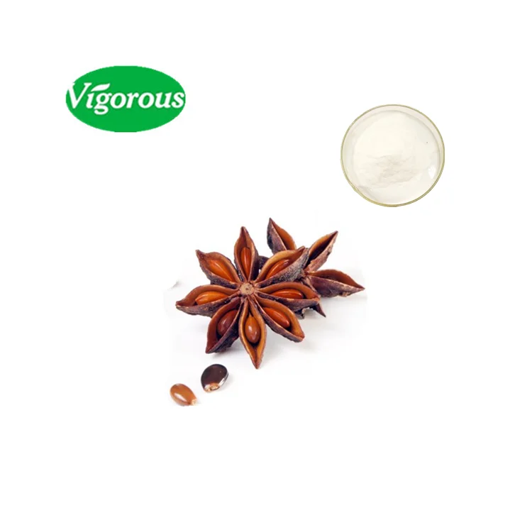 High Quality Best Price Illicium verum Powder 98% Shikimic Acid 100% Pure Organic Star Anise Extract