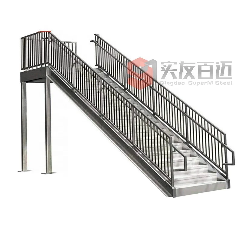 Galvanized easy install strong outdoor steel stair