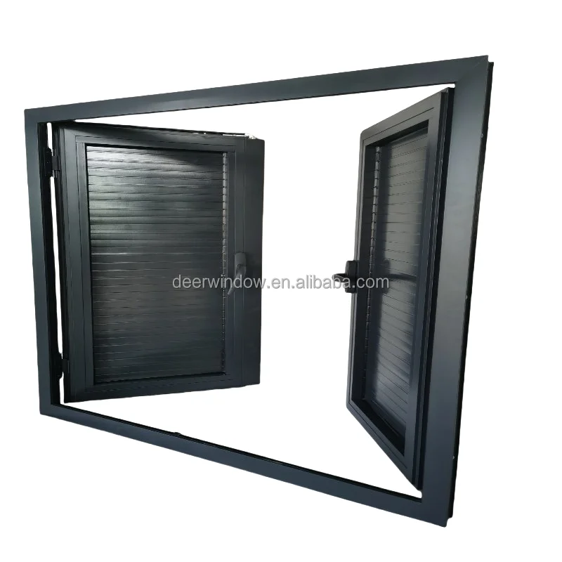 Deer Orders shipped directly Energy saving Aluminium double glass casement window with  System