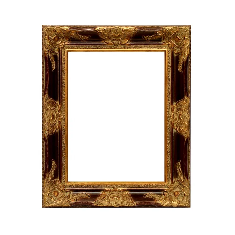 High Quality Gold Picture Frame Baroque Photo Frame Antique Wood Art Frames