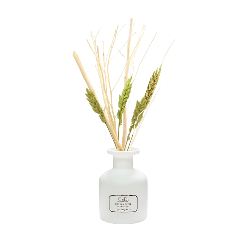 C&D Short Time Full Extension Home Decoration Artificial Flower Aroma Reed Diffuser for Birthday Gift Eco-friendly Liquid