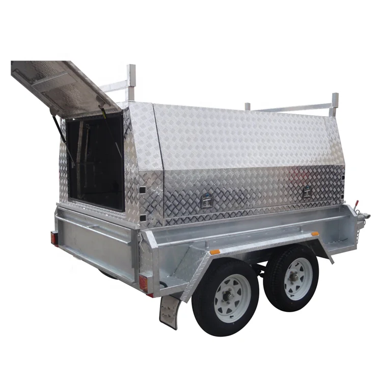 Tandem axle tradesman top utility trailer