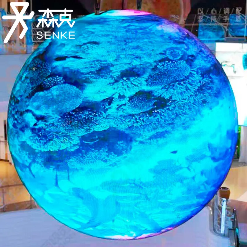 P1.8 P1.9 P2 P2.5 P3 P4 led ball sphere display screen round indoor outdoor Irregular Shaped spherical video 3d led screen ball