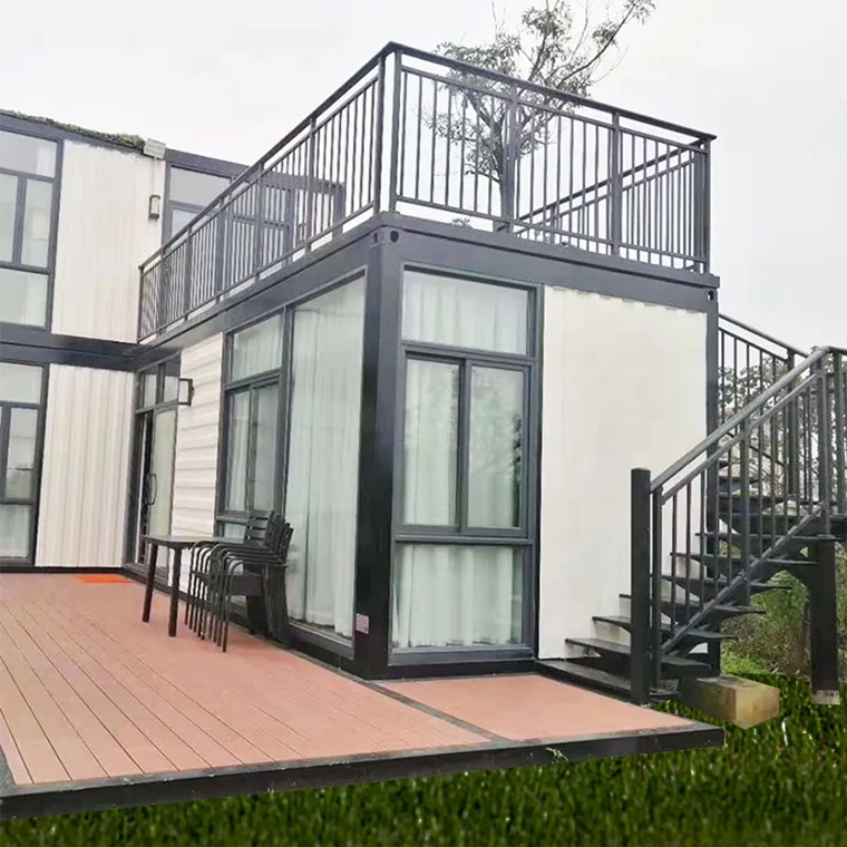 Flat Pack Container House Two Bedroom Fire Proof Ready Made Prefab Container 20ft 40 Ft 20ft / 40ft or Customerized ISO & CE