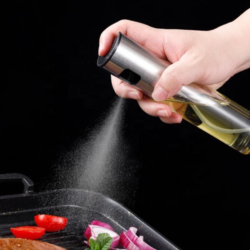 Kitchen Tool Stainless Steel Barbecue Spray Bottle Oil Sprayer for Cooking Olive Glass Sprayer Mister