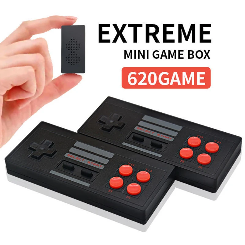 Cheap 620 Games Machine Video Console Extreme Game Box 2.4G Wireless Controllers Gamepads TV Stick Retro Mini Consola for NES