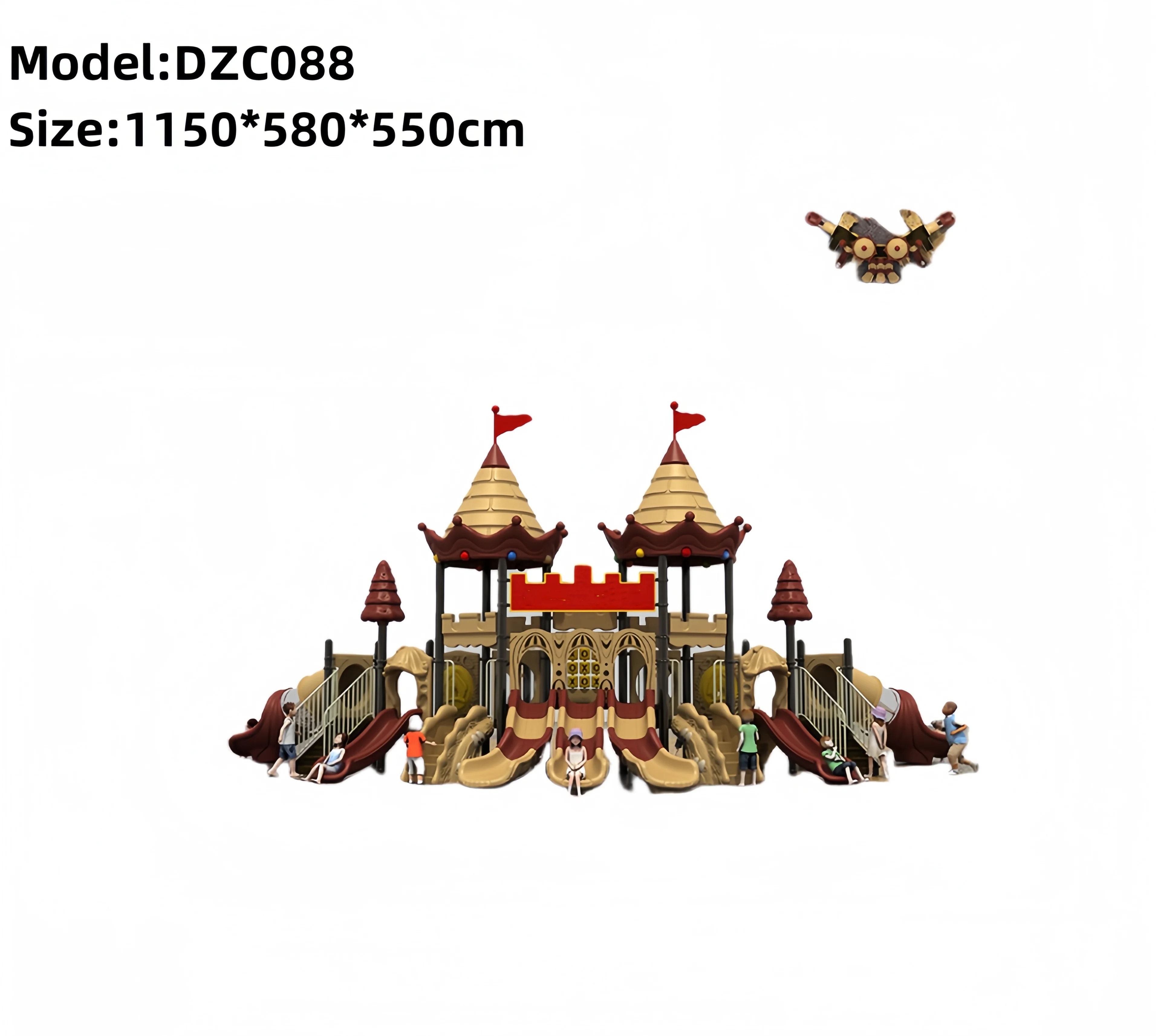 Reasonable Price Plastic and LLDPE Classical Series Amusement Park Facilities Outdoor Playground for Children