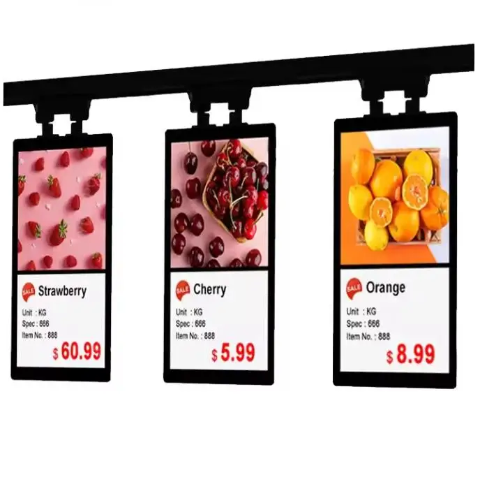 Full Color LCD Display Supermarket Vegetable Fruit Price Advertise Screen Digital Tag Shelf Label Price Tag