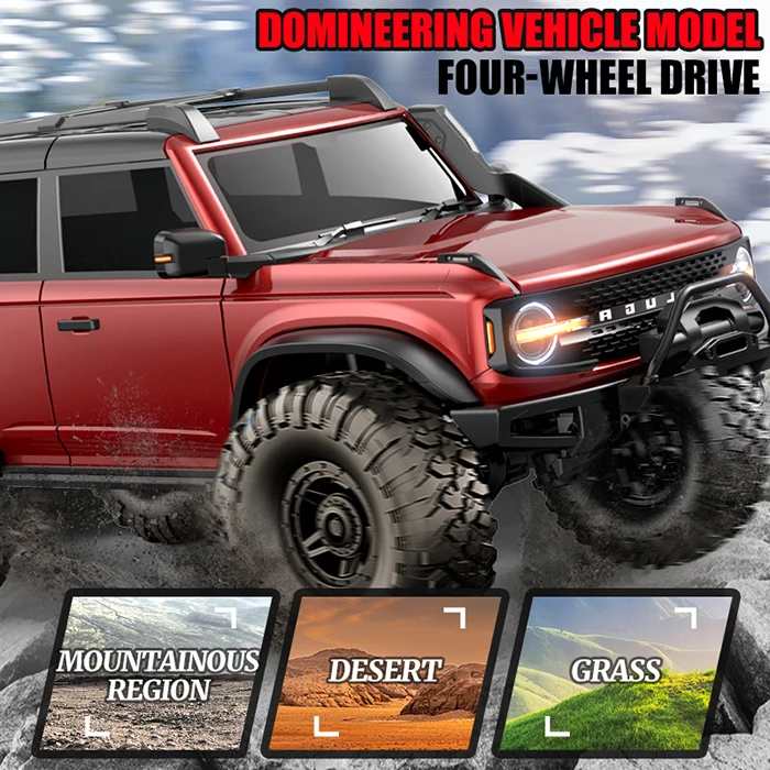 2.4ghz 4x4 Hobby Remote Control Car Rc Truck And Traile Toys Climbing Off-Road Vehicle 1/10 Rc Rock Crawler