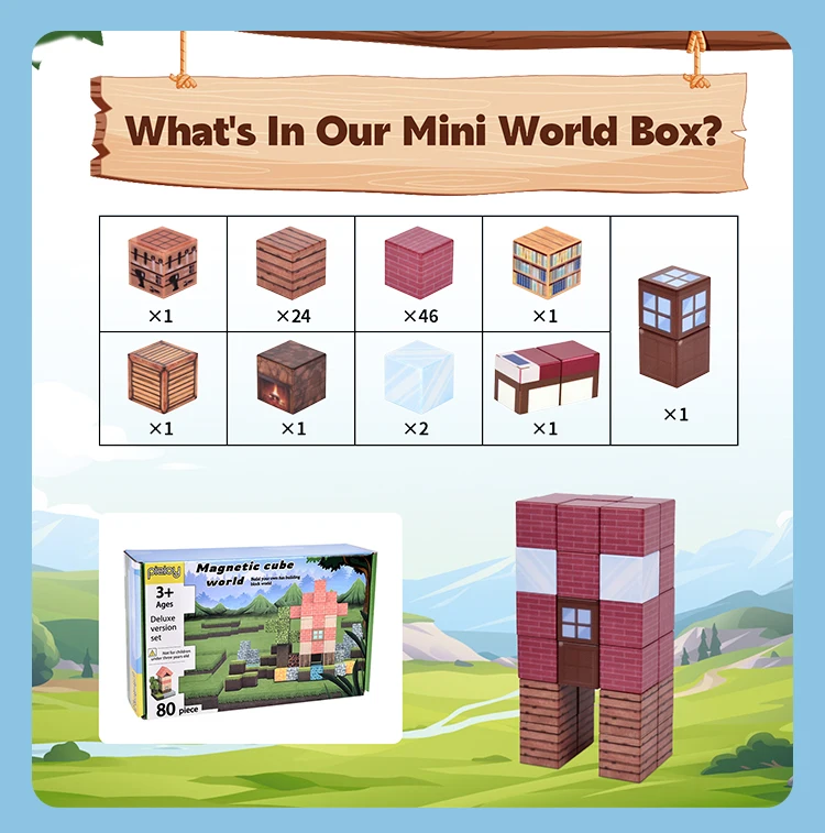 Educational magnet building blocks stem magnet toys for toddler Gift for Boys Kids Age 3-12