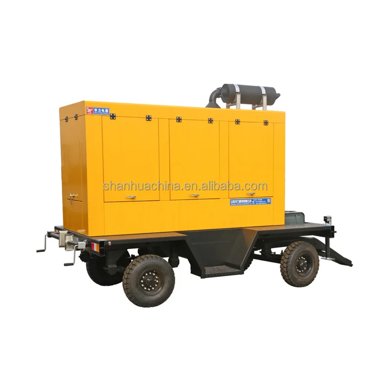 125kva Mobile Diesel Generator for Sale 100kw Trailer Diesel Power Generator Set 3Phase Water Cooled Silent Generator Price