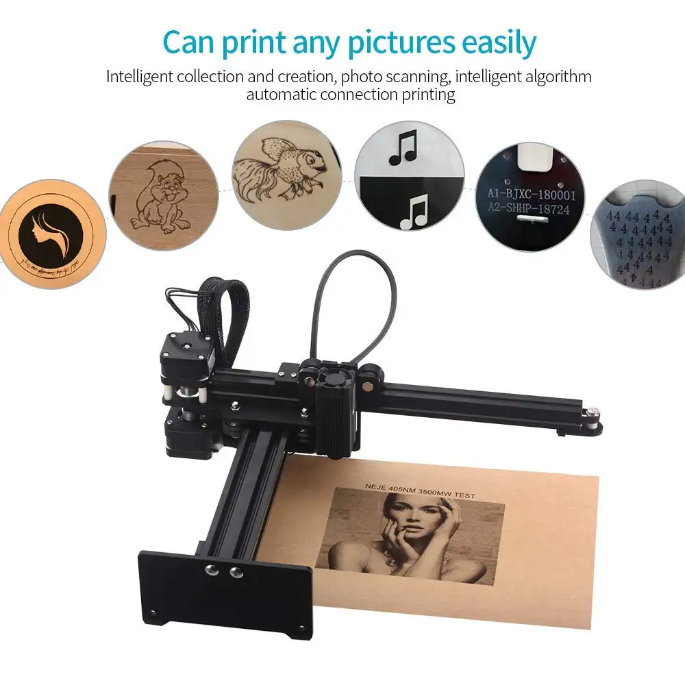 DAJA D2 10w 100w  Module Machines 130w 4060 6090 Mini Dog Tag Engraving for Textile Foam Laser Cutting Machine