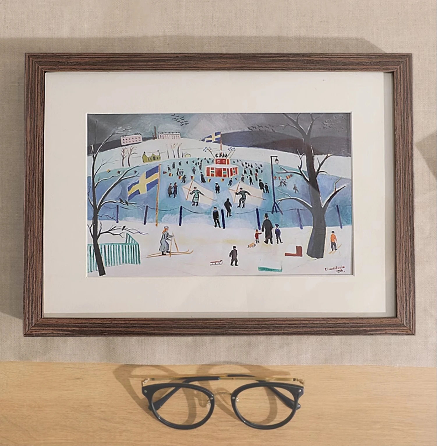 high quality factory wholesale House Decor A4 8x11.5 inches 21x30cm Wall mounted Solid Wood oak picture Photo Frame with mat