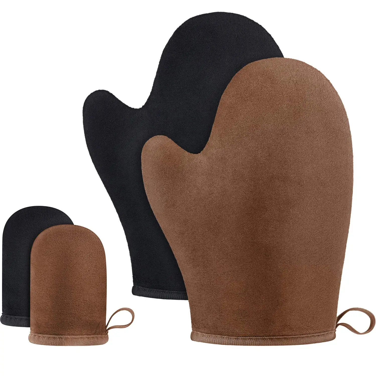 Double Sided Fake Tan Applicator For A Streak Free Flawless Tan. Machine Washable & Waterproof Glove Self Tan Mitt