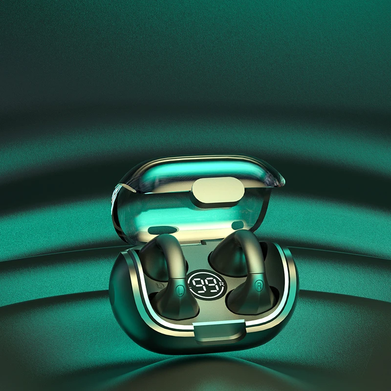 New Arrivals Blue Tooth Earbud & In-ear Headphones Waterproof Wireless Earphones Headsets V5.3 TWS Clip On Blue Tooth Earbuds