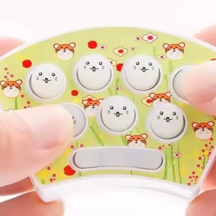 New Year Christmas Gift Cartoon Creative Mini Portable Game Console Keychain Children Handheld Game Console promotion Toy