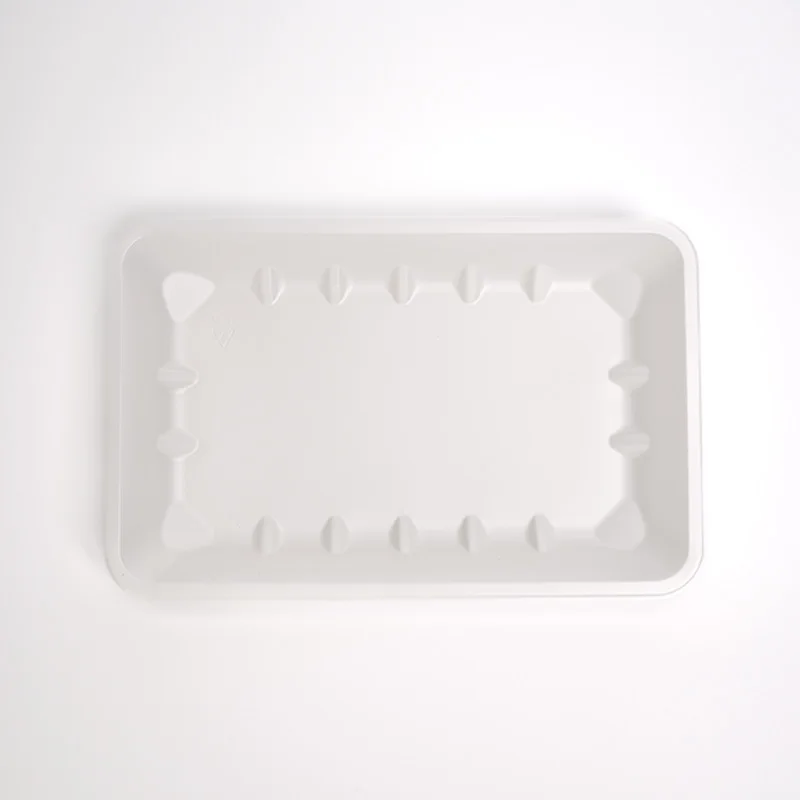 PLA Biodegradable Plastic Foam Tray Supermarket Packing Meat Vegetable Fish Food Packaging Tray