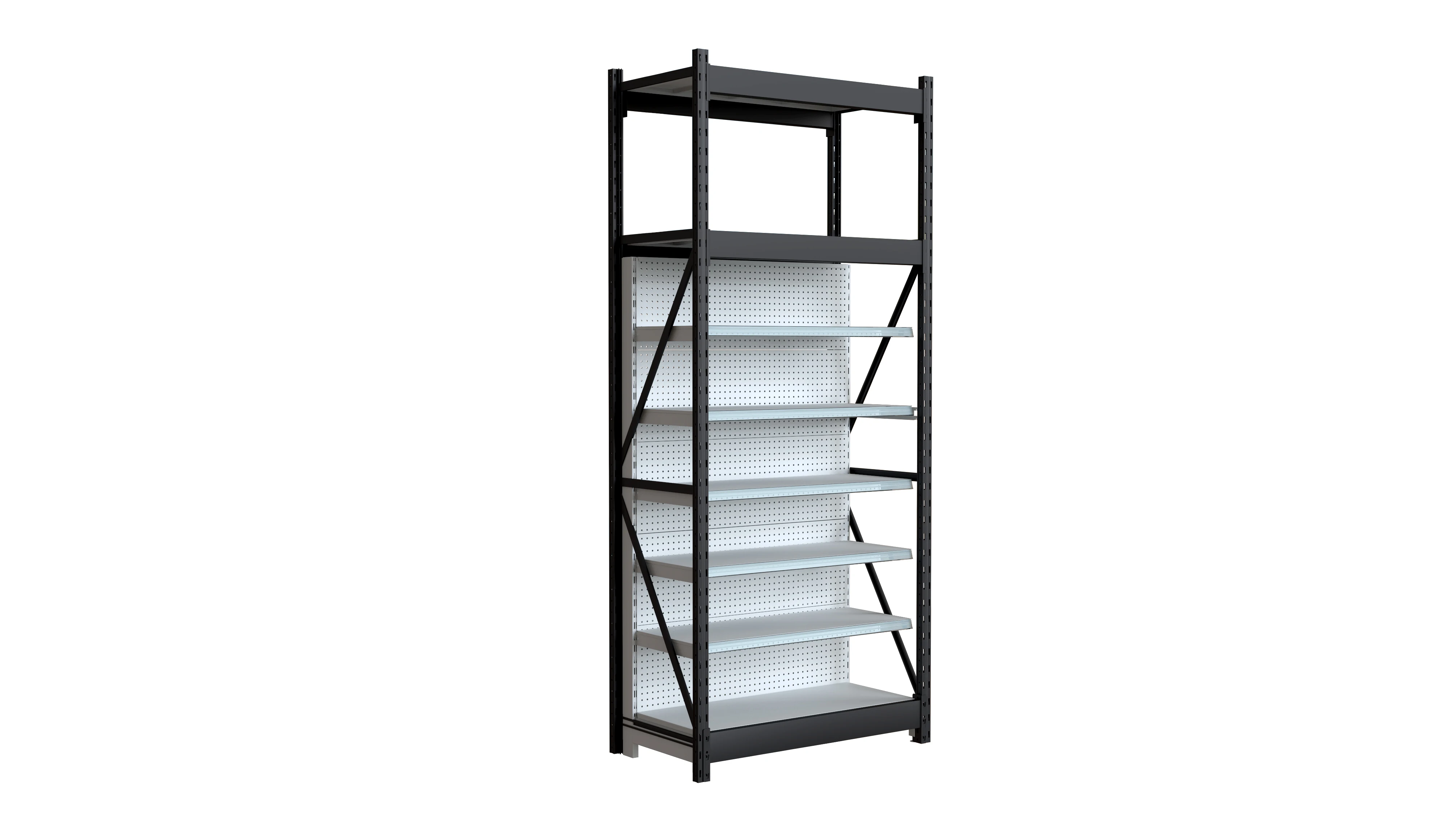 Heavy duty shelves with top storage
