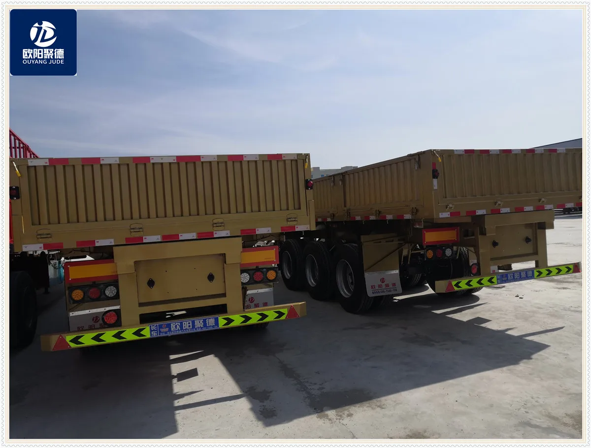  OYJD Trailers 20ft 40ft Brake System thicken sidewall with twist locks semitrailer use roll steels rubbers cements