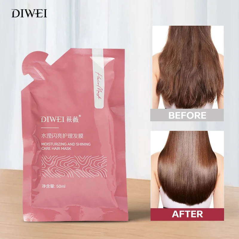 DIWEI Custom Luxury Hair Care Set Organic Protein Collagen Hair Mask Hair Serum Oil Shampoo And Conditioner Private Label