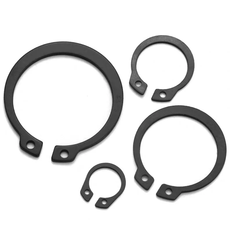 wholesale  50Mn  black GB894 Spring Ring Washer for Shaft  Washer External Circlip Retaining