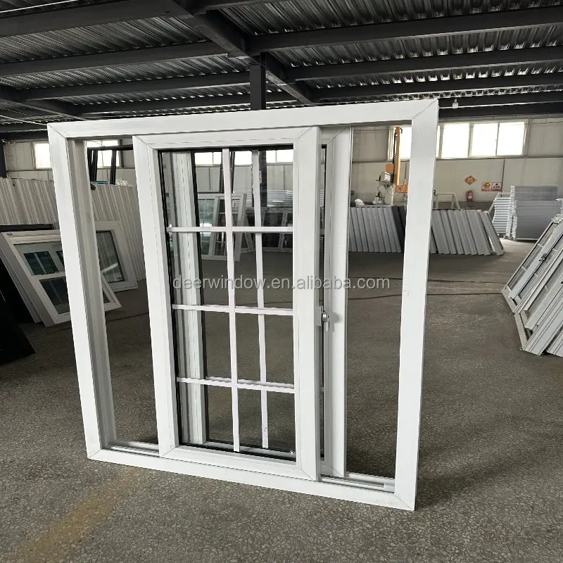 Deer PVC sliding window design UPVC double glazed sliding windows