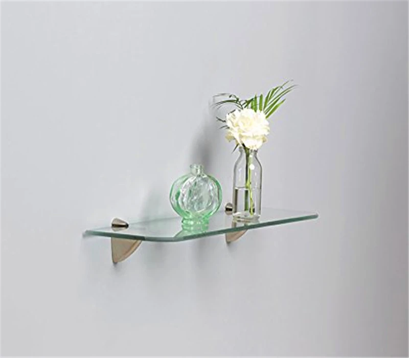 Decorative Glass Display Shelves / Glass Storge with Polished Edge and Shatter-resistant