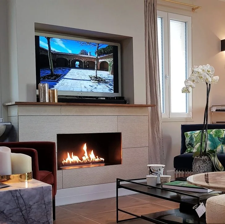 High Quality 1220mm real flame electric fireplace automatic ethanol fireplace