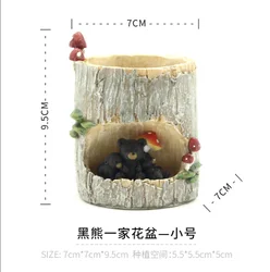 Roogo serdang tree hole storry  resin flower pots