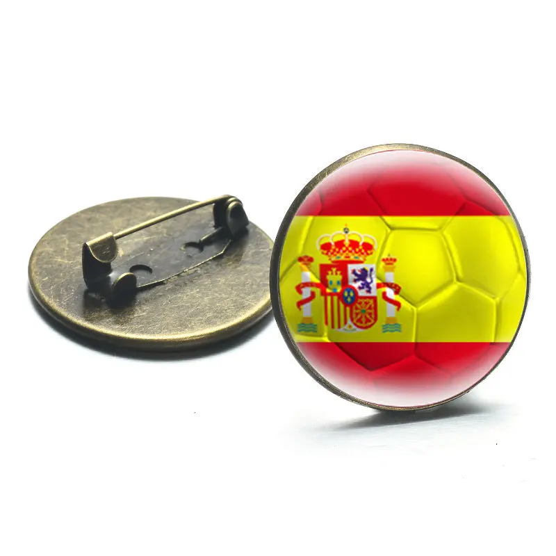 Custom Football Metal Pin Badge Football Commemorative Birthday Gift Metal Crafts With World Cup